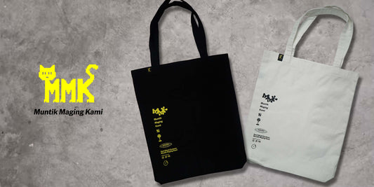 MMK Tote Bag Black and White